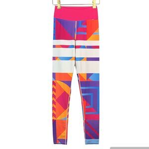 Vastitch women’s Multicolor Geometric Print Leggings size small